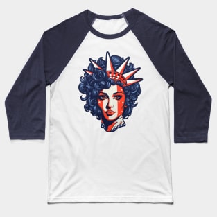 4th of July Statue of Liberty Baseball T-Shirt